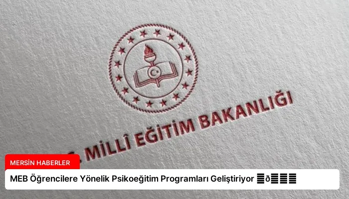 MEB Öğrencilere Yönelik Psikoeğitim Programları Geliştiriyor ⏬👇
