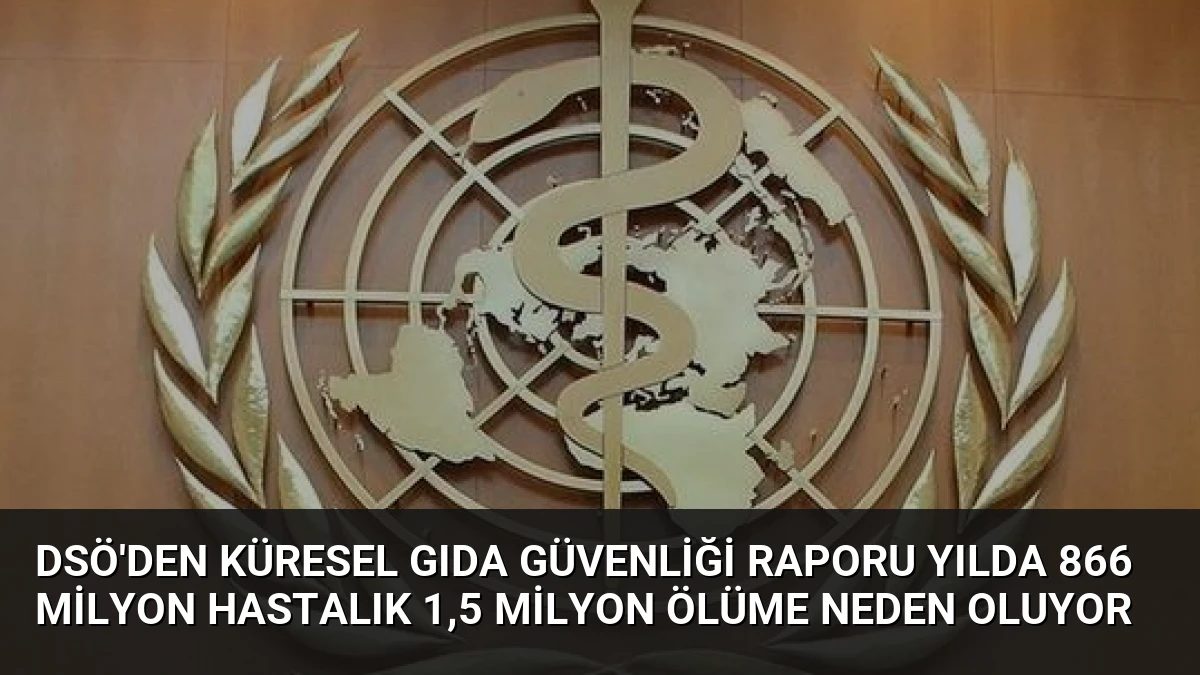 DSÖ’den Küresel Gıda Güvenliği Raporu Yılda 866 Milyon Hastalık 1,5 Milyon Ölüme Neden Oluyor