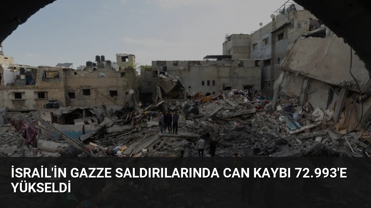 İsrail’in Gazze Saldırılarında Can Kaybı 72.993’e Yükseldi