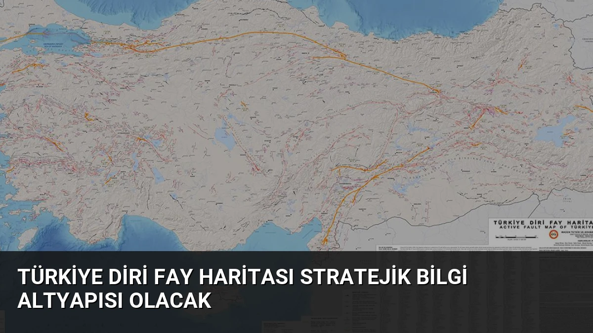 Türkiye Diri Fay Haritası Stratejik Bilgi Altyapısı Olacak