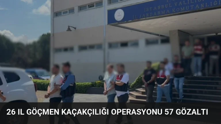 26 Il Göçmen Kaçakçılığı Operasyonu 57 Gözaltı