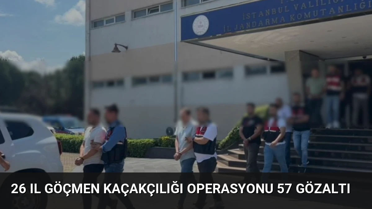 26 Il Göçmen Kaçakçılığı Operasyonu 57 Gözaltı