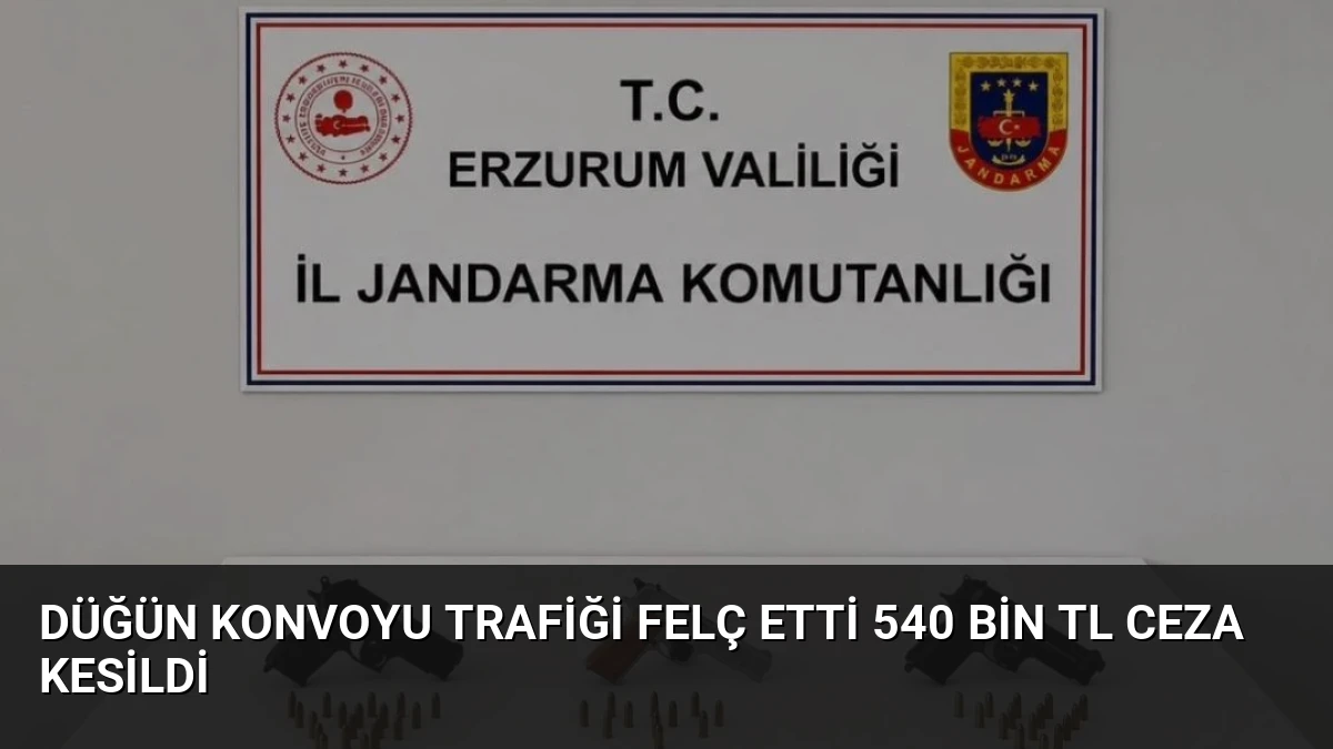 Düğün Konvoyu Trafiği Felç Etti 540 Bin TL Ceza Kesildi