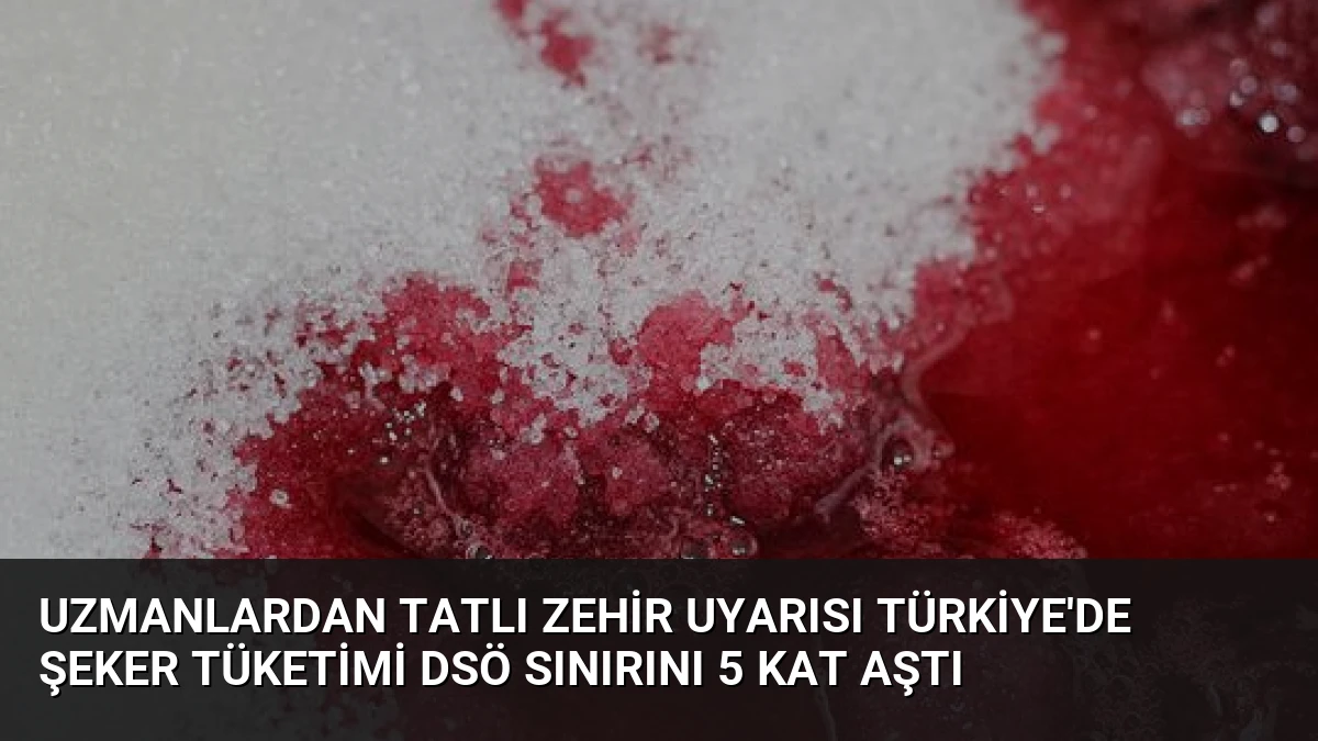 Uzmanlardan Tatlı Zehir Uyarısı Türkiye’de Şeker Tüketimi DSÖ Sınırını 5 Kat Aştı