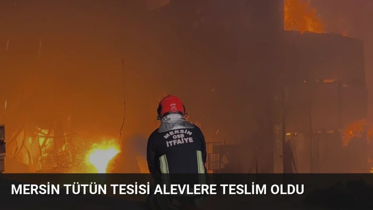 Mersin Tütün Tesisi Alevlere Teslim Oldu
