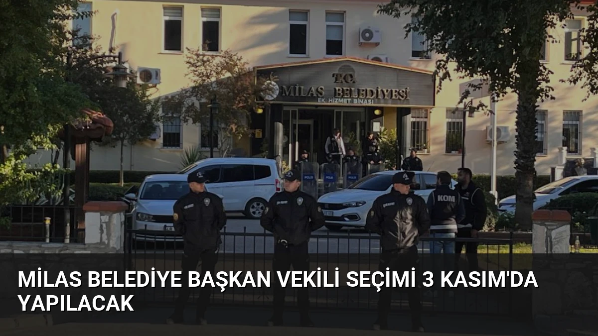 Milas Belediye Başkan Vekili Seçimi 3 Kasım’da Yapılacak